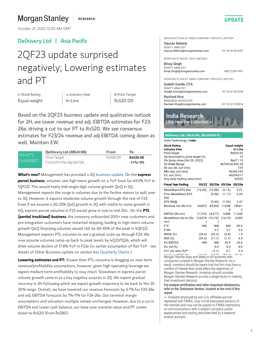 2022-10-21-DELH.NS-Morgan Stanley-Delhivery Ltd 2QF23 update surprised negatively; Lowering e...-988185172022-10-21-DELH.NS-Morgan Stanley-Delhivery Ltd 2QF23 update surprised negatively; Lowering e...-98818517_1.png